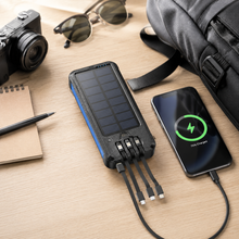 IP65 Solar Power Bank with Built-in Cables & Wireless Charging| HIGH CAPACITY POWER BANK thumbnail 4
